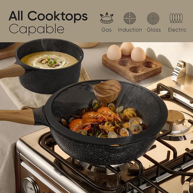 CAROTE 26PCS Pots and Pans Set Non Stick, Cookware Set Pots and Pans Induction - Image 8