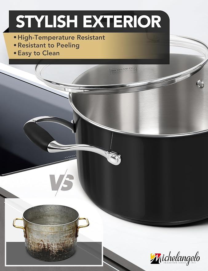 MICHELANGELO Stainless Steel Cooking Pot - Image 3