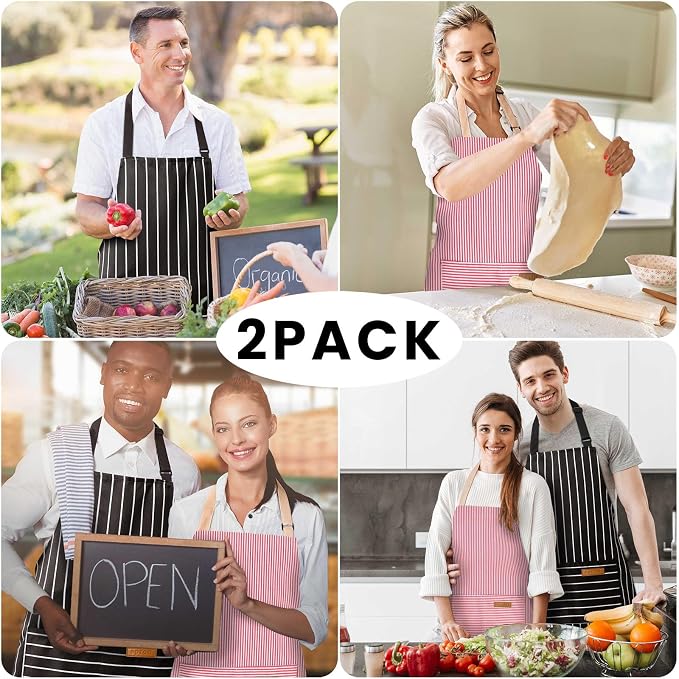 BeLuyi 2 Pack Adjustable Bib Apron - Image 7