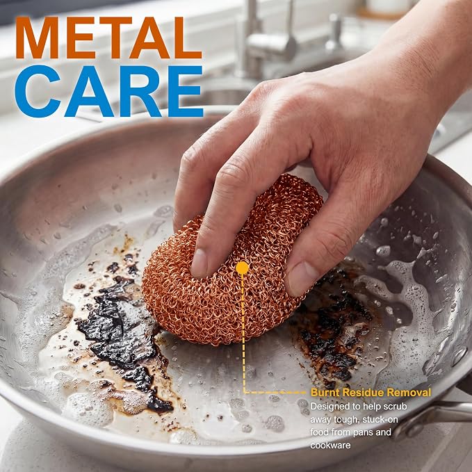 PAMI Heavy Duty Non Scratch Copper Scrubbers - Image 4
