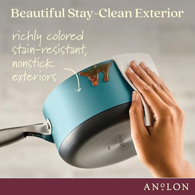 Anolon Achieve Hard Anodized Nonstick Sauce Pan - Image 5