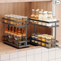 Mustorn 2 Pack Pull Out Spice Rack Organizer by MUSTORN