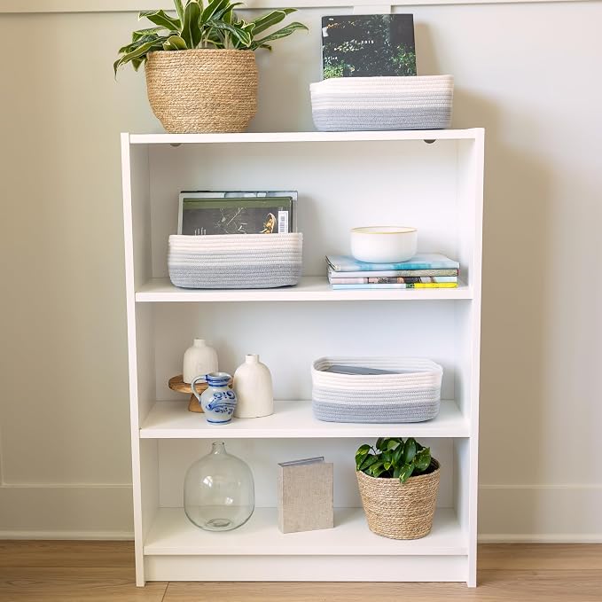 NaturalCozy 11.8"x8"x4.5” Rectangle Storage Baskets - Image 9