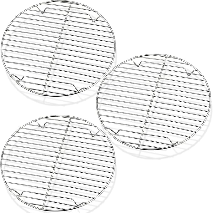 P&P CHEF Round Cooking Rack, Fits Air Fryer/Stockpot/Pressure Cooker/Round Cake by PPCHEF