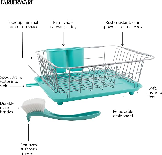 Farberware Compact Dish Drying Rack - Image 7