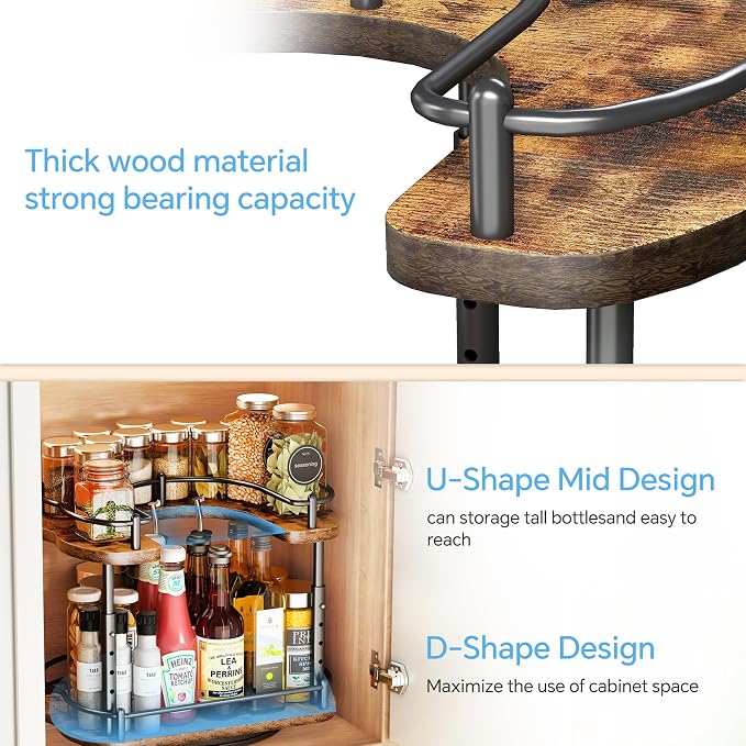 Lazy Susan Organizer Spice Rack - Image 9