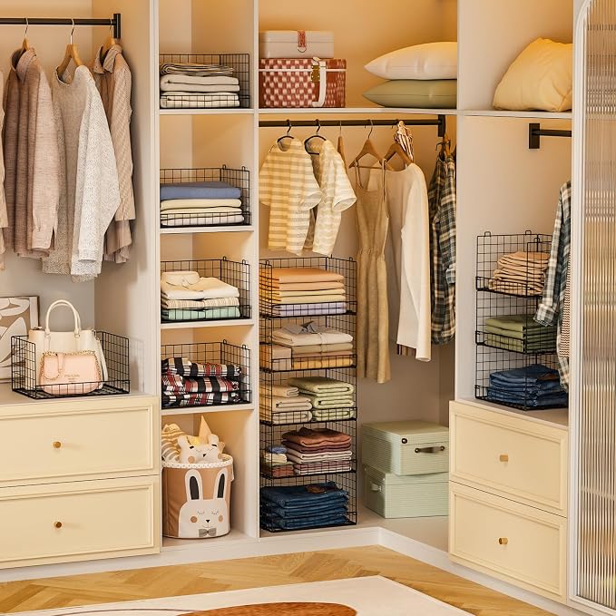 Yociyoga 5-Tier Stackable Closet Organizers and Storage Shelves, Closet Shelf - Image 8