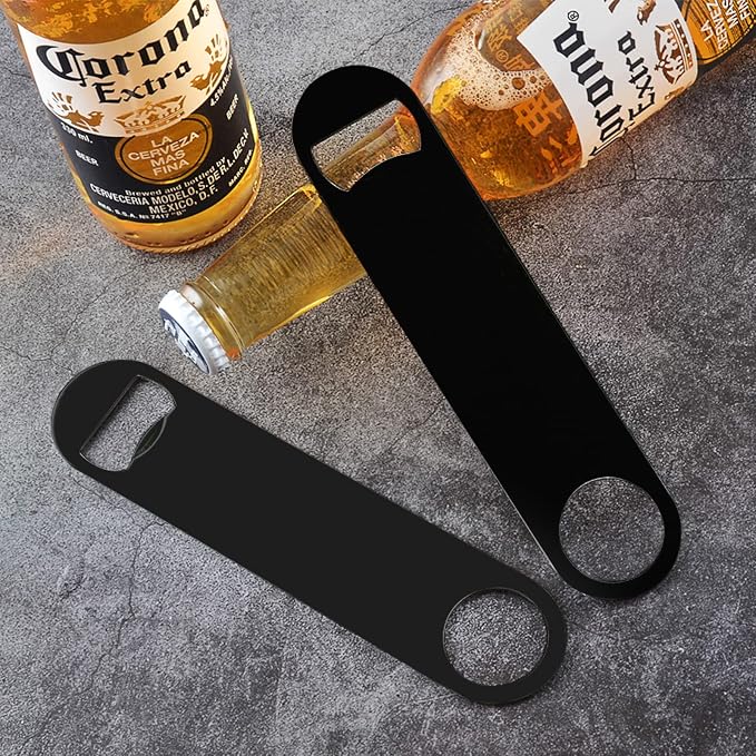 KTOJOY 4 PACK Stainless Steel Flat Bottle Opener, Beer Bottle Opener, - Image 7