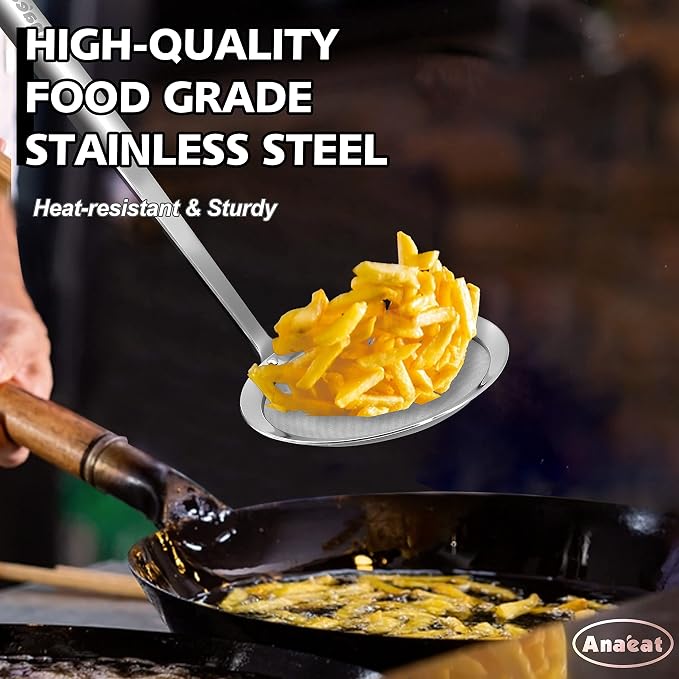 Anaeat 4.7" Stainless Steel Fat Skimmer Spoon - Image 3