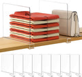HBlife 12 Inches Tall Clear Shelf Dividers, 8 Pack Purse Organizer by HBlife