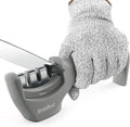 4-in-1 Kitchen Knife Accessories: 3-Stage Knife Sharpener Helps Repair by KITCHELLENCE