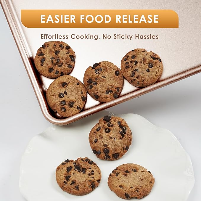 Baking Sheet Pan Set of 3, Commercial Cookie Sheets - Image 6