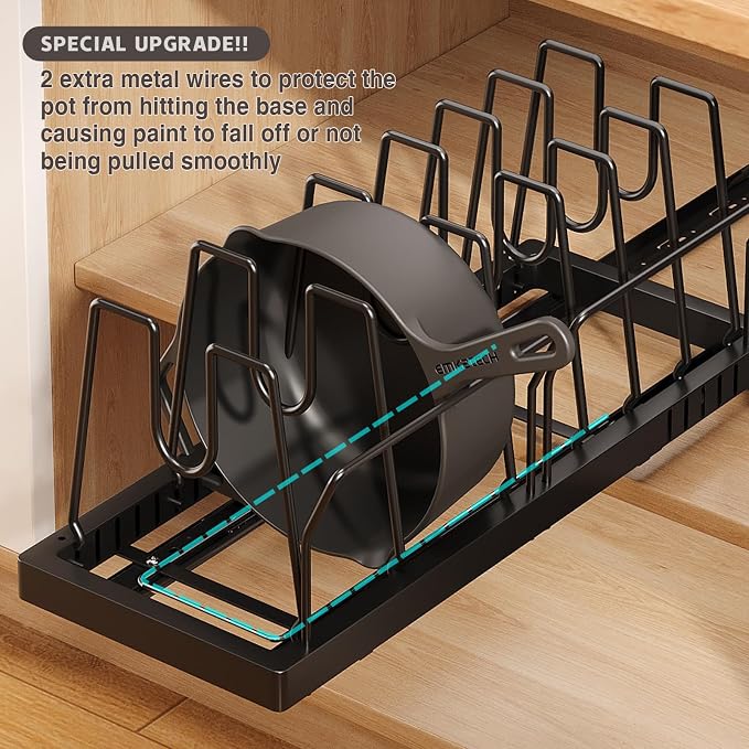 Magheo Pots and Pans Organizer Under Cabinet - Image 8