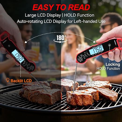 Atogou Meat Thermometer, Professional Food Thermometer, <1 Sec Instant Read - Image 6