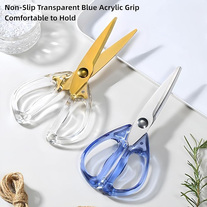 8.0inch Kitchen Shears, Sharp Stainless Steel Meat & Poultry Scissors, - Image 5