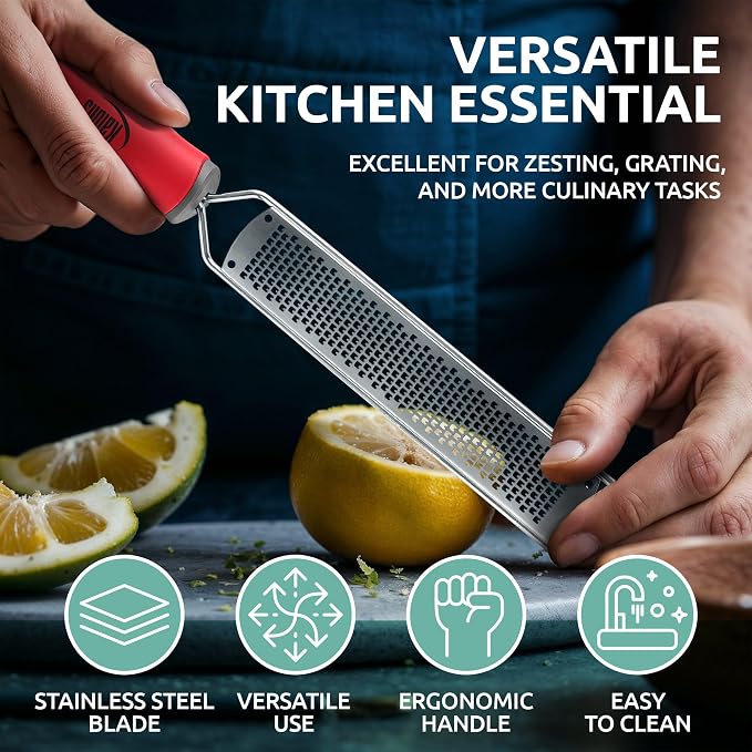 Lemon Zester & Parmesan Cheese Grater - Image 2