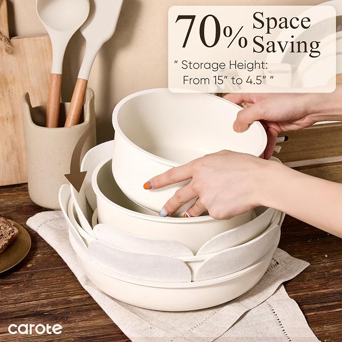 CAROTE Pots and Pans Set Non Stick, Cookware Sets, Kitchen Set, - Image 6