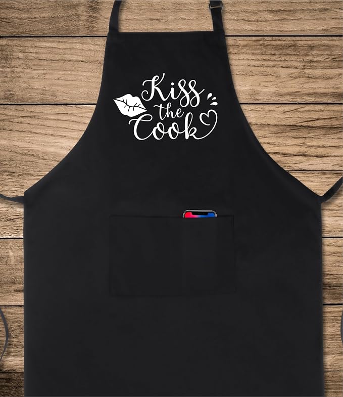Xornis 100% Cotton Funny Apron for Men Women Adjustable Bib Aprons - Image 2