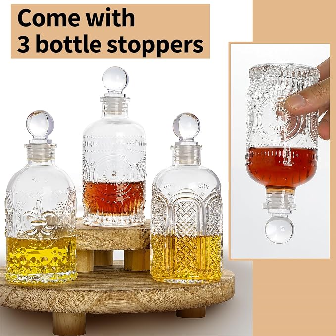 Syrup Dispenser Bottles Set of 3, Simple Syrup Bottle - Image 3