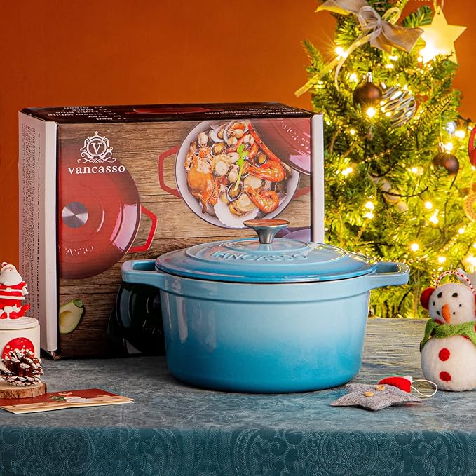 vancasso 7.5 QT Enameled Cast Iron Dutch Oven - Image 6