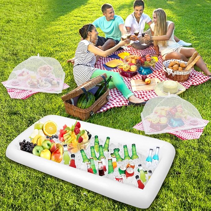 1PCS Inflatable Serving Bars and 3PCS Mesh Food Umbrella Covers Tent - Image 4