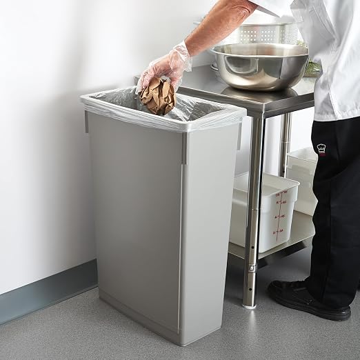 Winco PTC-23SG Slender Trash Can - Image 5