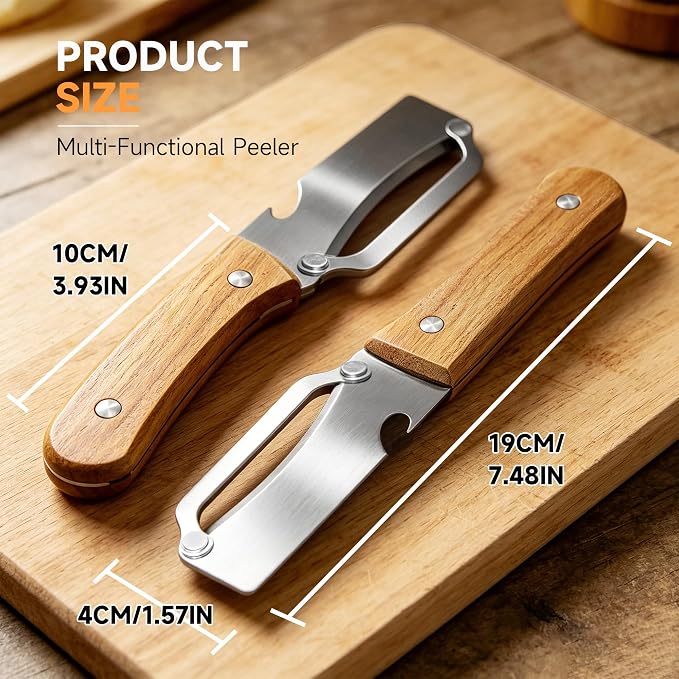 2PCS Multifunctional Vegetable Peeler, Premium Vegetable Peeler - Image 2