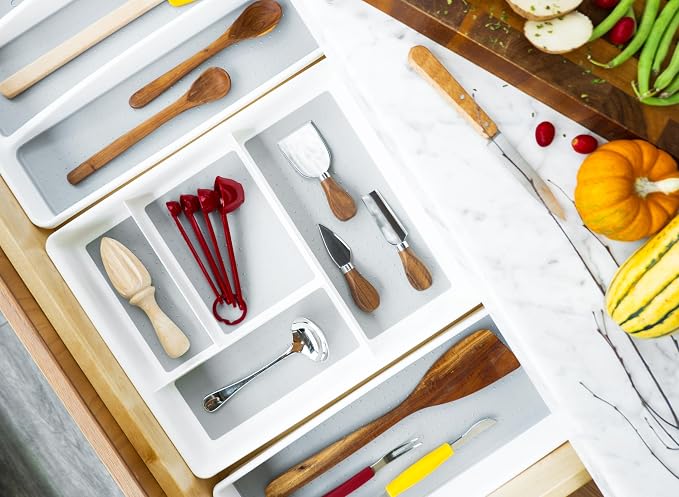 madesmart 4 Compartment Drawer Organizer, Office Tools, & Small Household Items - Image 6