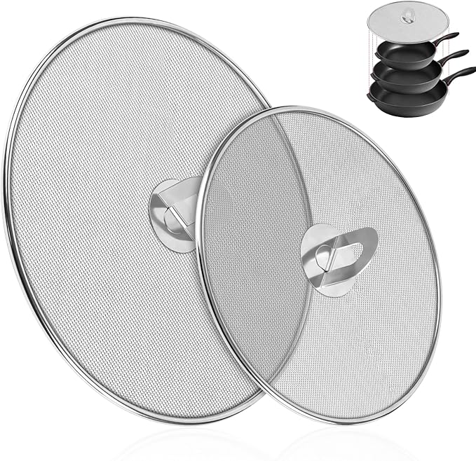 2-Pack Splatter Screens for Frying Pan by Zhulerzil
