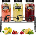 3 Pack 80 oz Glass Beverage Dispenser by RimCereal