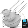 ELEEN Premium Stainless Steel Fine Mesh Strainers by Eleenisakitchenbrand