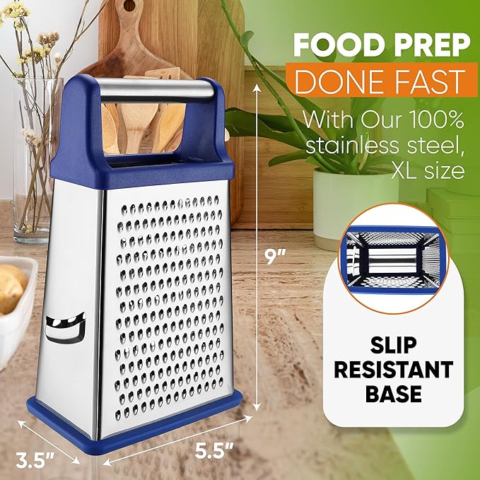 Spring Chef Stainless Steel XL Parmesan Cheese Grater - Image 4