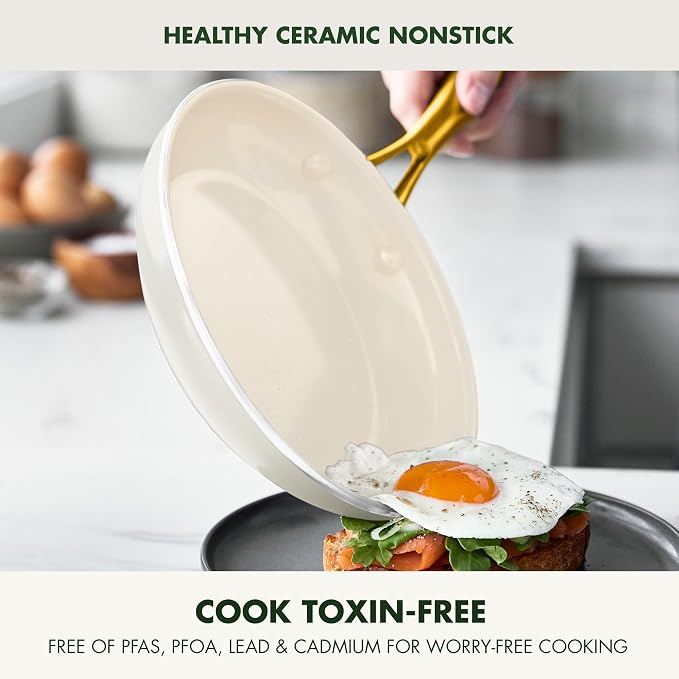 GreenPan Swift 10" Ceramic Nonstick Frying Pan Skillet, PFAS & PFOA-Free - Image 2