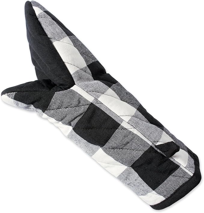 DII Buffalo Check Kitchen Collection, Classic Farmhouse Kitchen Set, Oven Mitt - Image 2
