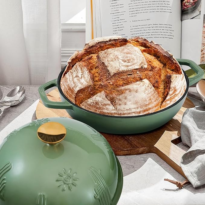 Flavehc Bread Oven Cast Iron Bread Dutch Oven - Image 7