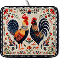 Roosters Chicken Dish Drying Mat by Giwawa