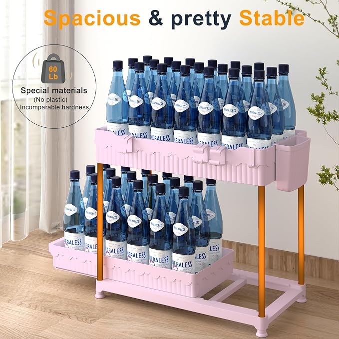 Sevenblue 3 Pack Under Sink Organizers, 2-Tier Multi-Use Kitchen and Bathroom - Image 5