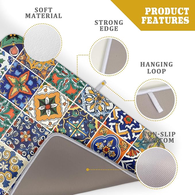 Talavera Mexican Tiles Dish Drying Mat - Image 3