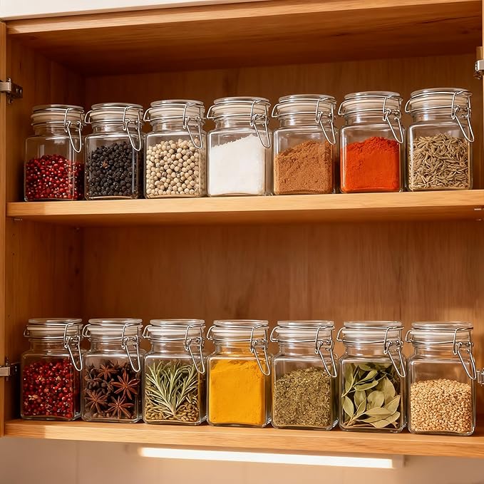 R DRURLCD 20 Pack Small 4 oz Glass Spice Jars - Image 4