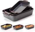 Ceramic Baking Dish Set of 3, Casserole Dishes by Jemirry