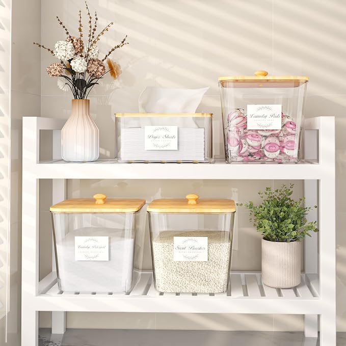 Vincona Laundry Room Organization and Storage, Laundry Pods Container and Dryer - Image 7
