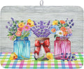 Kawani Spring Summer Flowers Dish Drying Mat by Kawani