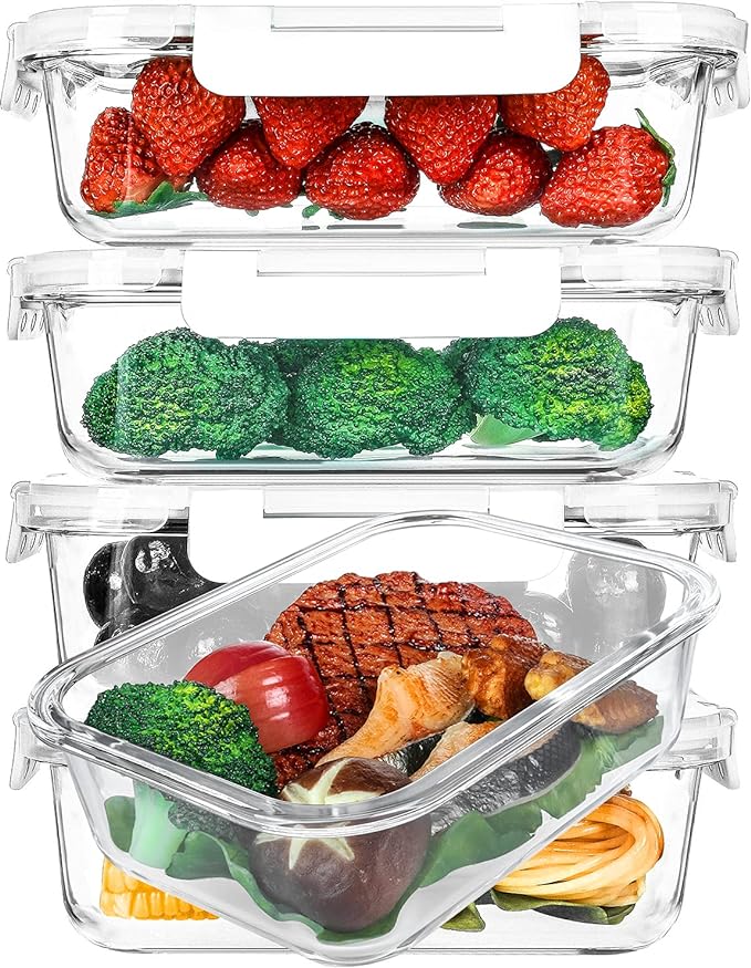 Glass Meal Prep Containers by MMCIRCO