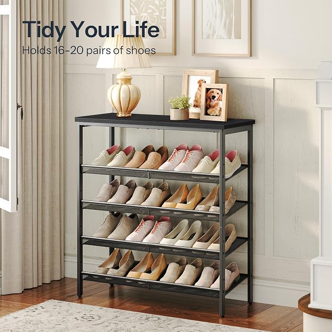 HOOBRO Shoe Rack for Entryway, 5-Tier Shoe Organizer - Image 4