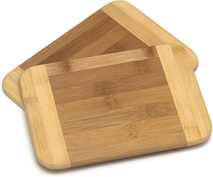 Lipper International Bamboo Wood Two-Tone Kitchen Cutting and Serving Board by LipperInternational
