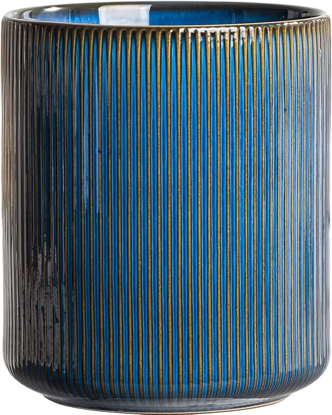getstar Large Utensil Holder for Kitchen Counter, 7.2" Vintage Ceramic Utensils by Getstar