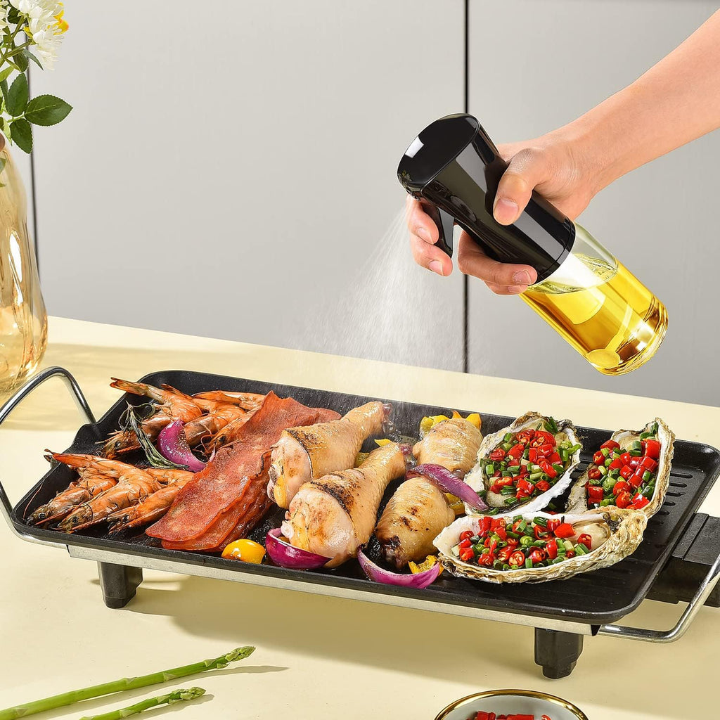 Oil Sprayer for Cooking, 200ml Glass Olive Oil Sprayer Mister, Olive
