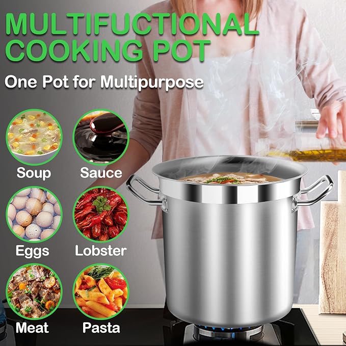 STOCKPOT Stainless Steel 20 Quart Stockpot - Image 6