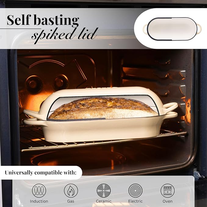 Enamelled Cast Iron Bread Loaf Pot – Dutch Oven - Image 3