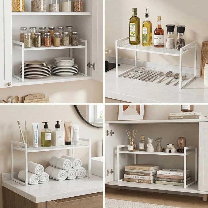 Cabinet Organizer 14.8''W 44 LBS Load Capacity Heavy Duty Kitchen Pantry Shelf - Image 5